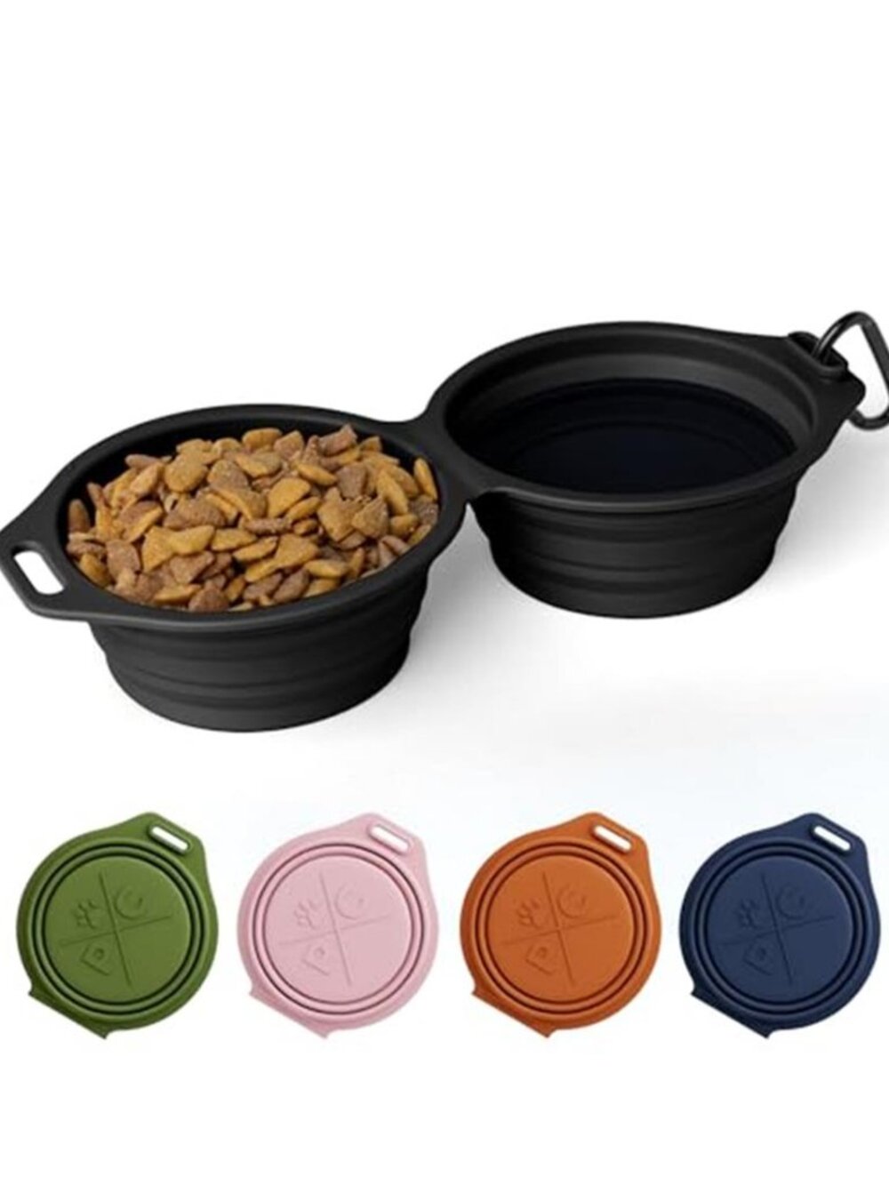 Collapsible Dog Bowls Silicone Travel Water Bowl for Dogs Food Grade